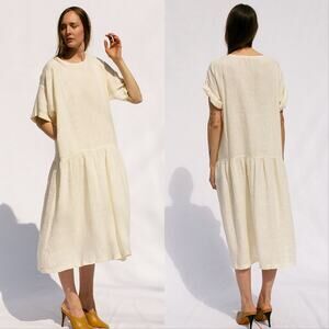 Black Crane Easy Dress